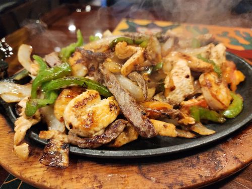 Sizzling fajitas